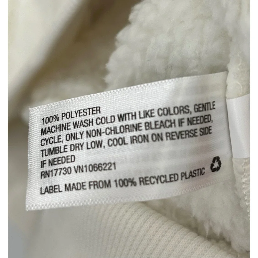 All In Motion Faux Fur 1/2 Zip Hoodie Sweatshirt Thumbhole Cuffs Women's Med NWT - Picture 7 of 9